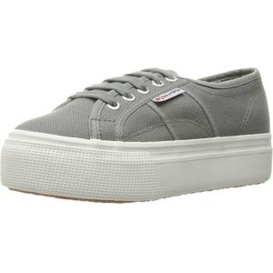 superga grey platform sneakers
